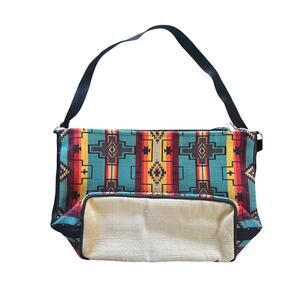 El Paso Saddle Blanket Co Southwestern Crossbody Bag – Boho Woven Shoulder Bag